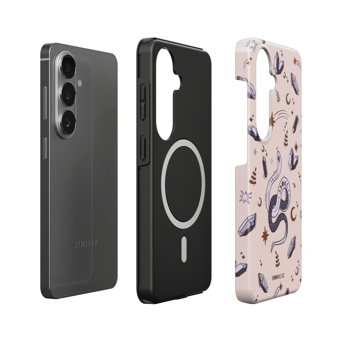Crystal Snake Magnetic Tough Phone Case