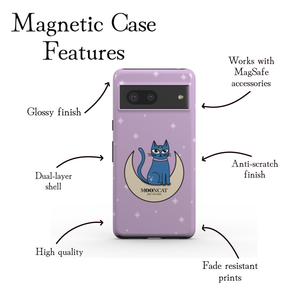 Whimsical Cats Magnetic Tough Phone Case